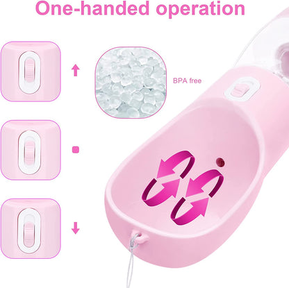 Dog Water Bottle & Food Dispenser, Portable, Leak-Proof, Lightweight, Easy to Clean, Perfect for Walking & Traveling