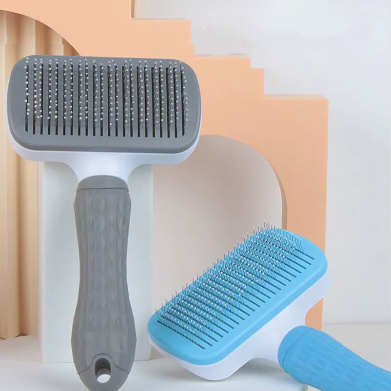 Pet Hair Removal Brush Cat to Float Hair Special Comb Beauty Massage Self-Cleaning Needle Comb Cat Supplies