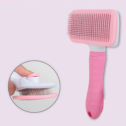 Pet Hair Removal Brush Cat to Float Hair Special Comb Beauty Massage Self-Cleaning Needle Comb Cat Supplies