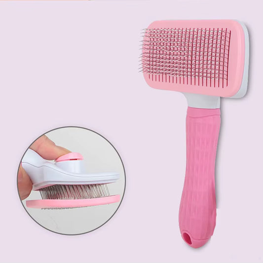 Pet Hair Removal Brush Cat to Float Hair Special Comb Beauty Massage Self-Cleaning Needle Comb Cat Supplies